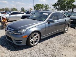 Salvage cars for sale from Copart Riverview, FL: 2012 Mercedes-Benz C 250