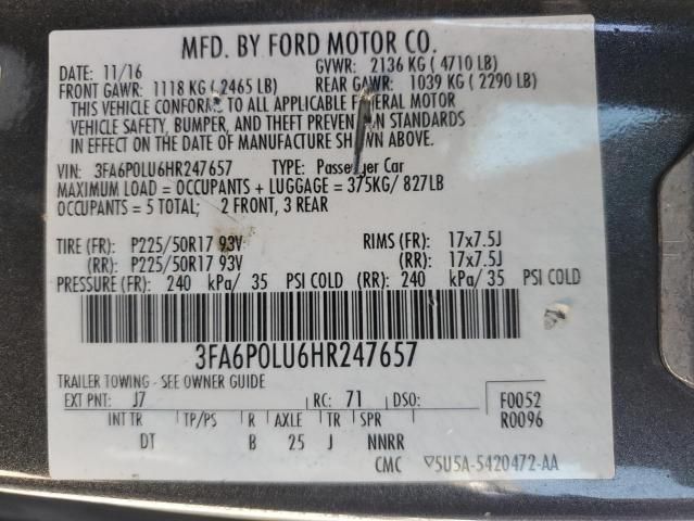 2017 Ford Fusion SE Hybrid