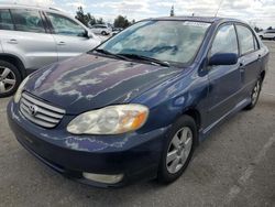 Salvage cars for sale from Copart Rancho Cucamonga, CA: 2003 Toyota Corolla CE