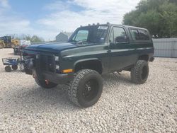Salvage cars for sale at Temple, TX auction: 1986 Chevrolet Blazer K10