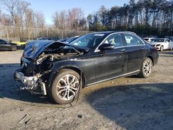 Salvage cars for sale at Waldorf, MD auction: 2016 Mercedes-Benz C 300 4matic