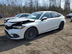 Salvage cars for sale at Bowmanville, ON auction: 2022 Honda Civic EX