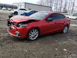 Salvage cars for sale from Copart Arlington, WA: 2015 Mazda 3 Grand Touring