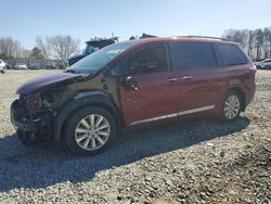 Vehiculos salvage en venta de Copart Mebane, NC: 2016 Toyota Sienna XLE