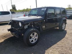 Salvage cars for sale at Miami, FL auction: 2021 Jeep Wrangler Unlimited Sport