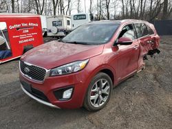 Salvage cars for sale at New Britain, CT auction: 2018 KIA Sorento SX