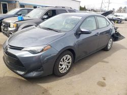 Toyota Corolla L salvage cars for sale: 2019 Toyota Corolla L