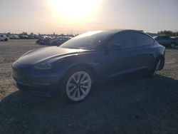Salvage cars for sale at Sacramento, CA auction: 2022 Tesla Model 3