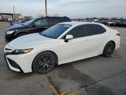 Salvage cars for sale at Grand Prairie, TX auction: 2021 Toyota Camry SE