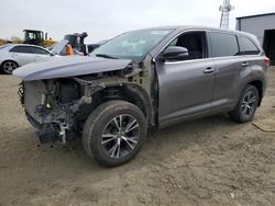 Toyota Highlander salvage cars for sale: 2018 Toyota Highlander LE