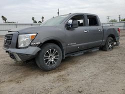 Salvage cars for sale from Copart Mercedes, TX: 2021 Nissan Titan SV