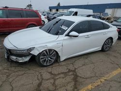 Salvage cars for sale from Copart Woodhaven, MI: 2019 Honda Accord Hybrid