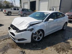 Salvage cars for sale at Savannah, GA auction: 2015 Ford Fusion SE