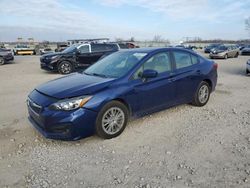Salvage cars for sale at Kansas City, KS auction: 2018 Subaru Impreza Premium Plus