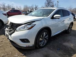 Salvage cars for sale at Baltimore, MD auction: 2016 Nissan Murano S