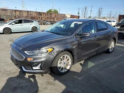 Salvage cars for sale at Wilmington, CA auction: 2020 Ford Fusion Titanium