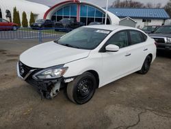 Nissan Sentra S Vehiculos salvage en venta: 2017 Nissan Sentra S