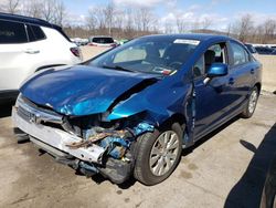 Honda salvage cars for sale: 2012 Honda Civic LX