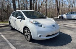 Nissan salvage cars for sale: 2013 Nissan Leaf S