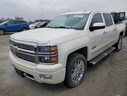 Salvage trucks for sale at Cahokia Heights, IL auction: 2015 Chevrolet Silverado K1500 High Country