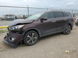 Salvage cars for sale at Houston, TX auction: 2016 KIA Sorento EX