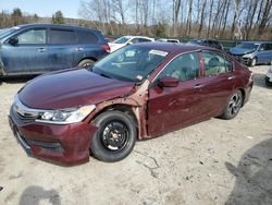Salvage cars for sale at Candia, NH auction: 2017 Honda Accord LX