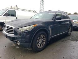 Salvage cars for sale from Copart Hayward, CA: 2013 Infiniti FX37