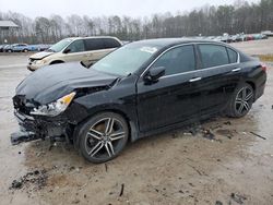 Salvage cars for sale from Copart Charles City, VA: 2017 Honda Accord Sport