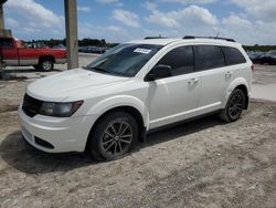 Salvage cars for sale from Copart West Palm Beach, FL: 2018 Dodge Journey SE
