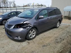 Salvage cars for sale at Spartanburg, SC auction: 2016 Toyota Sienna LE