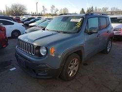 Jeep salvage cars for sale: 2017 Jeep Renegade Latitude