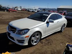 Mercedes-Benz C 350 4matic salvage cars for sale: 2014 Mercedes-Benz C 350 4matic