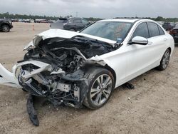 Vehiculos salvage en venta de Copart Houston, TX: 2019 Mercedes-Benz C300