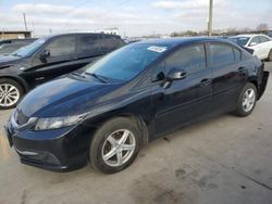 Salvage cars for sale at Grand Prairie, TX auction: 2013 Honda Civic LX