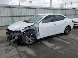 Nissan salvage cars for sale: 2021 Nissan Sentra SV