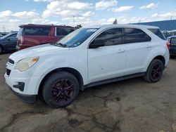 Chevrolet Equinox LS salvage cars for sale: 2013 Chevrolet Equinox LS