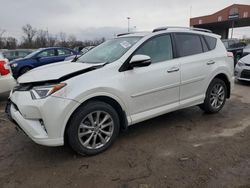 Salvage cars for sale from Copart Fort Wayne, IN: 2017 Toyota Rav4 Limited