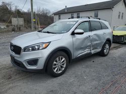 Salvage cars for sale at York Haven, PA auction: 2017 KIA Sorento LX