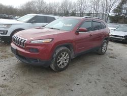 Salvage cars for sale at North Billerica, MA auction: 2017 Jeep Cherokee Latitude
