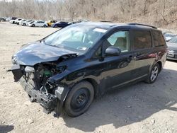 Salvage cars for sale at Marlboro, NY auction: 2015 Toyota Sienna LE