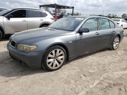 BMW salvage cars for sale: 2005 BMW 745 LI