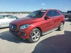 Salvage cars for sale at Grand Prairie, TX auction: 2018 Mercedes-Benz GLE 350