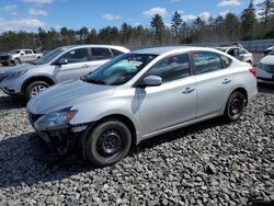 Salvage cars for sale from Copart Windham, ME: 2017 Nissan Sentra S