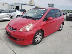 Honda FIT Sport salvage cars for sale: 2008 Honda FIT Sport