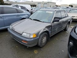 Salvage cars for sale at Martinez, CA auction: 1989 Honda Civic LX