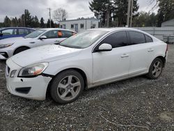 Salvage cars for sale from Copart Graham, WA: 2012 Volvo S60 T5