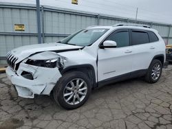 Salvage cars for sale at Dyer, IN auction: 2018 Jeep Cherokee Limited