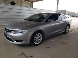 Salvage cars for sale from Copart Grand Prairie, TX: 2015 Chrysler 200 C