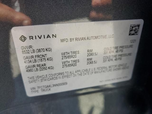 2022 Rivian R1T Launch Edition