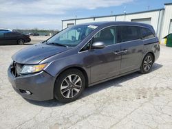 Salvage cars for sale from Copart Kansas City, KS: 2015 Honda Odyssey Touring